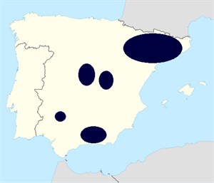Iolana_iolas_distribution_(Iberian_Peninsula) © John Muddeman